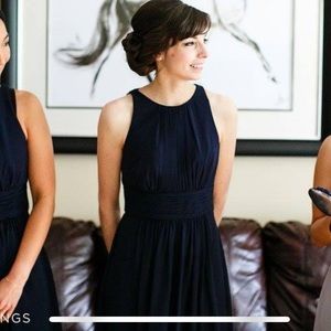 Ralph Lauren sleeveless navy evening dress size 2